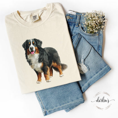Needlepoint Pets Bernese Mountain Dog Shirt