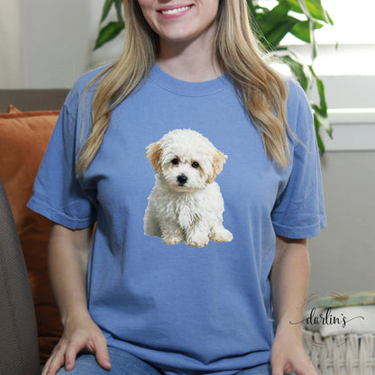 Needlepoint Pets Bichon Poo Shirt