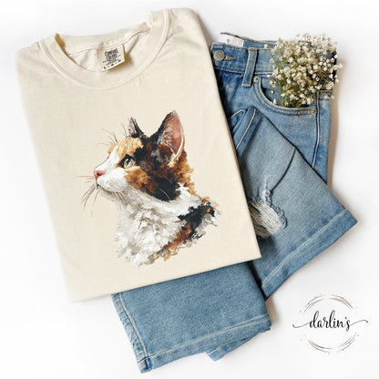 Needlepoint Pets Calico Cat Shirt