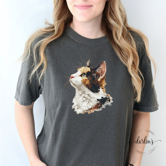 Needlepoint Pets Calico Cat Shirt