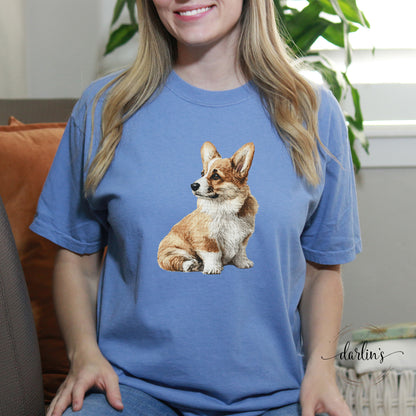 Needlepoint Pets Corgi 2 Shirt