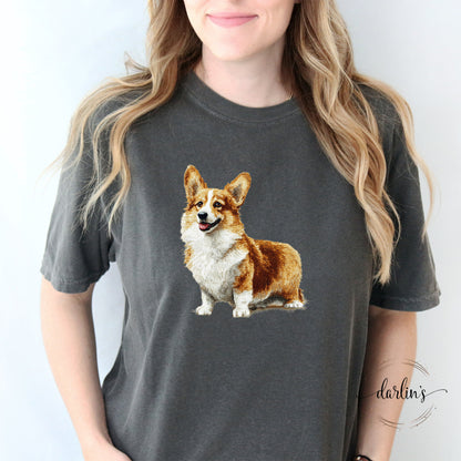 Needlepoint Pets Corgi Shirt