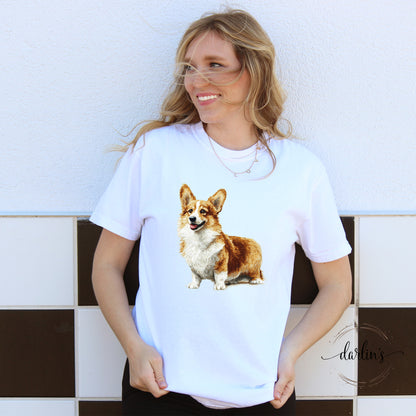 Needlepoint Pets Corgi Shirt