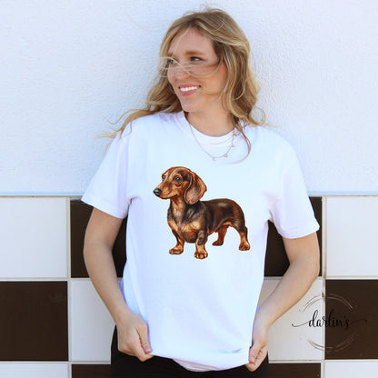 Needlepoint Pets Dachshund Shirt