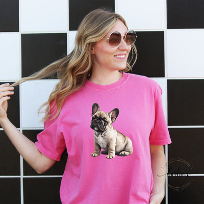 Needlepoint Pets French Bulldog Shirt