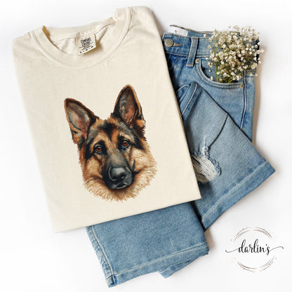 Needlepoint Pets German Shepherd Shirt