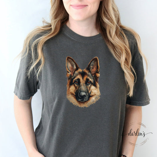 Needlepoint Pets German Shepherd Shirt