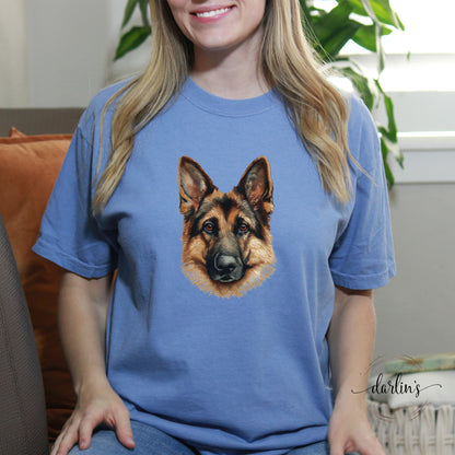 Needlepoint Pets German Shepherd Shirt