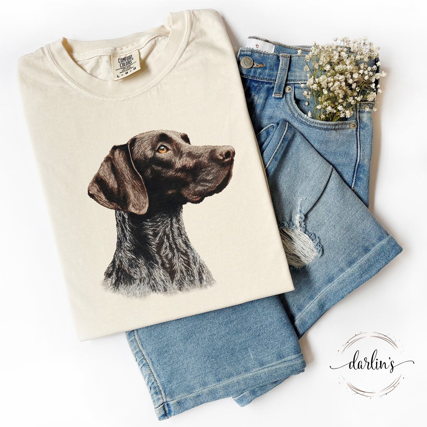 Needlepoint Pets German Shorthair Pointer Shirt