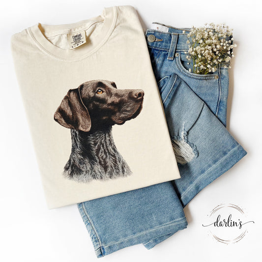 Needlepoint Pets German Shorthair Pointer Shirt