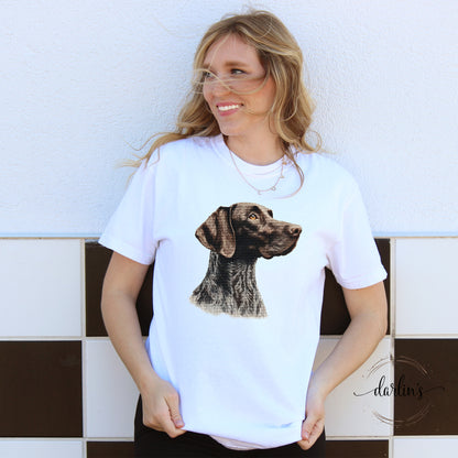 Needlepoint Pets German Shorthair Pointer Shirt