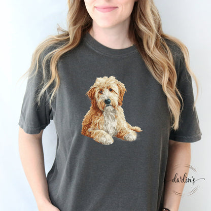 Needlepoint Pets Golden Doodle 2 Shirt