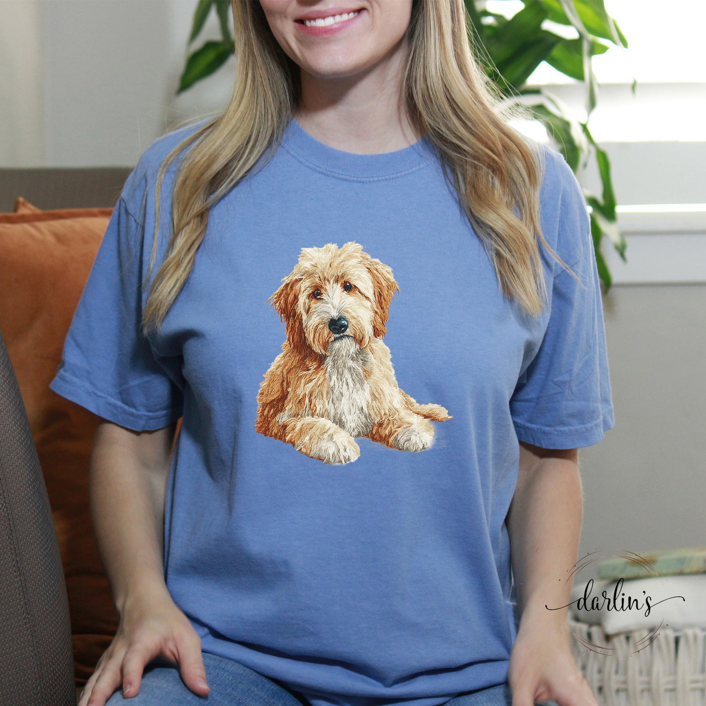 Needlepoint Pets Golden Doodle 2 Shirt