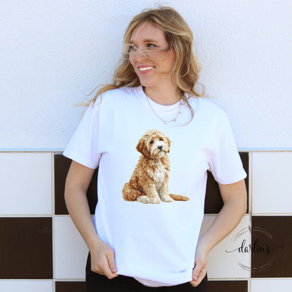 Needlepoint Pets Golden Doodle Shirt