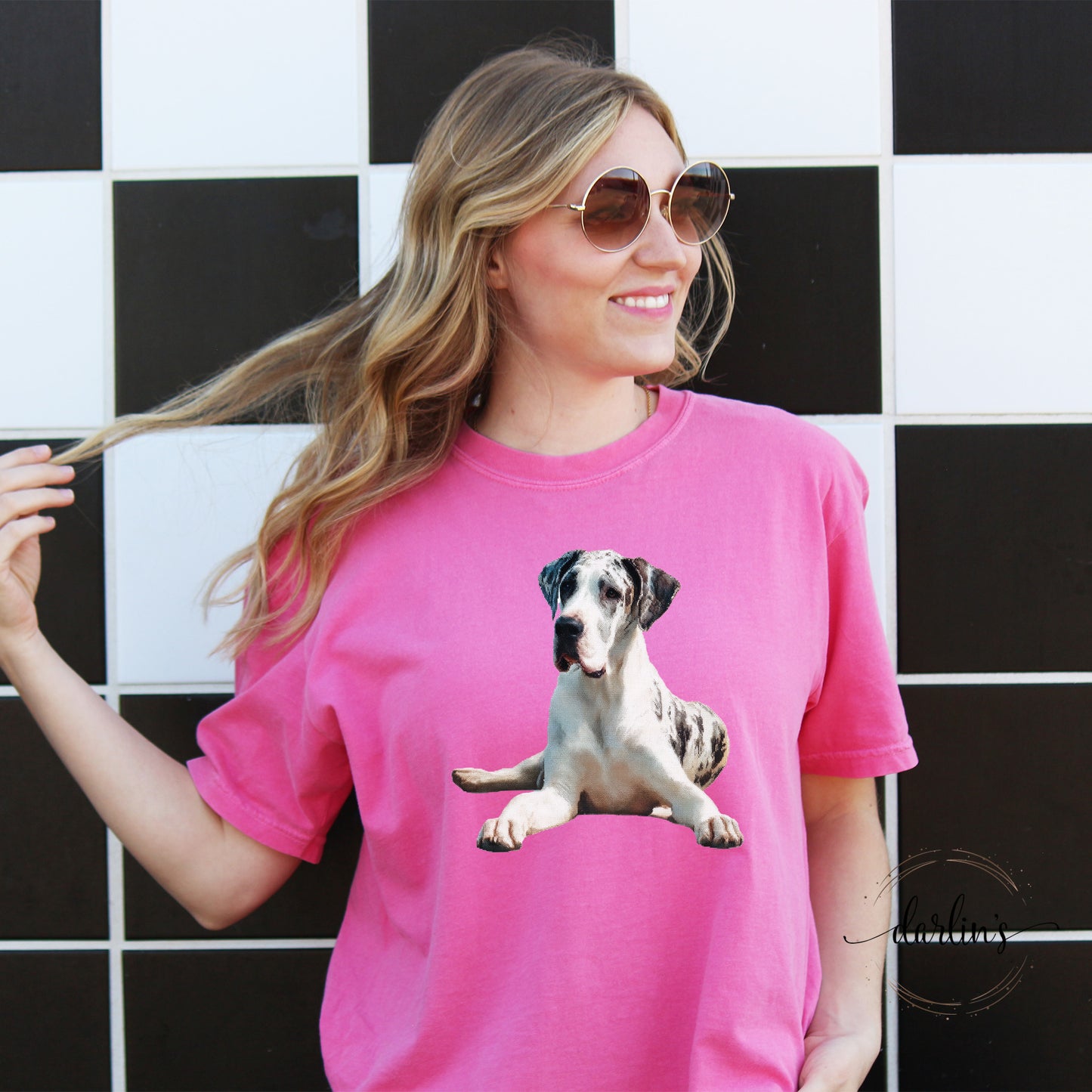 Needlepoint Pets Great Dane 2 Shirt