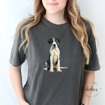 Needlepoint Pets Great Dane Shirt