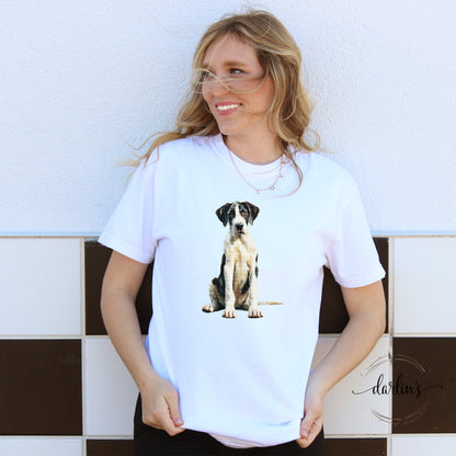 Needlepoint Pets Great Dane Shirt