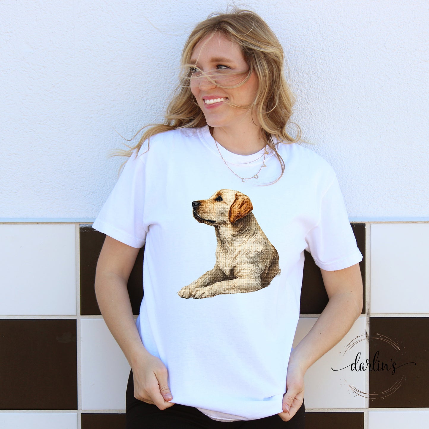 Needlepoint Pets Labrador Retriever 3 Shirt