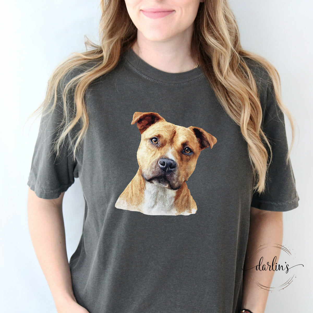 Needlepoint Pets Pit Bull Shirt