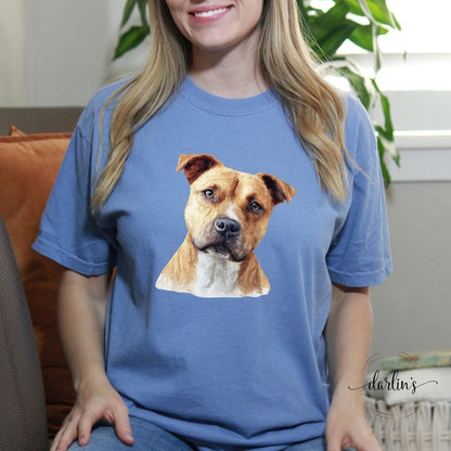 Needlepoint Pets Pit Bull Shirt