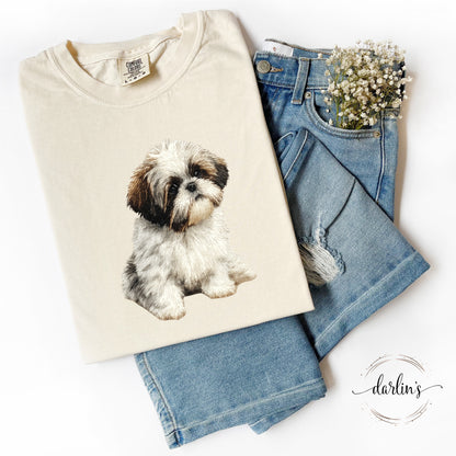 Needlepoint Pets Shih Tzu Shirt