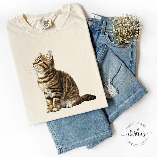Needlepoint Pets Tabby Cat Shirt