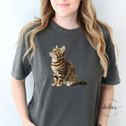Needlepoint Pets Tabby Cat Shirt
