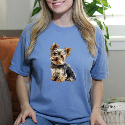 Needlepoint Pets Yorkie Shirt