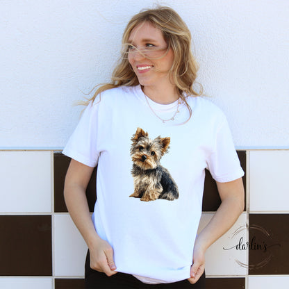 Needlepoint Pets Yorkie Shirt