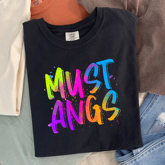 Mustangs - Neon Mascots Shirt
