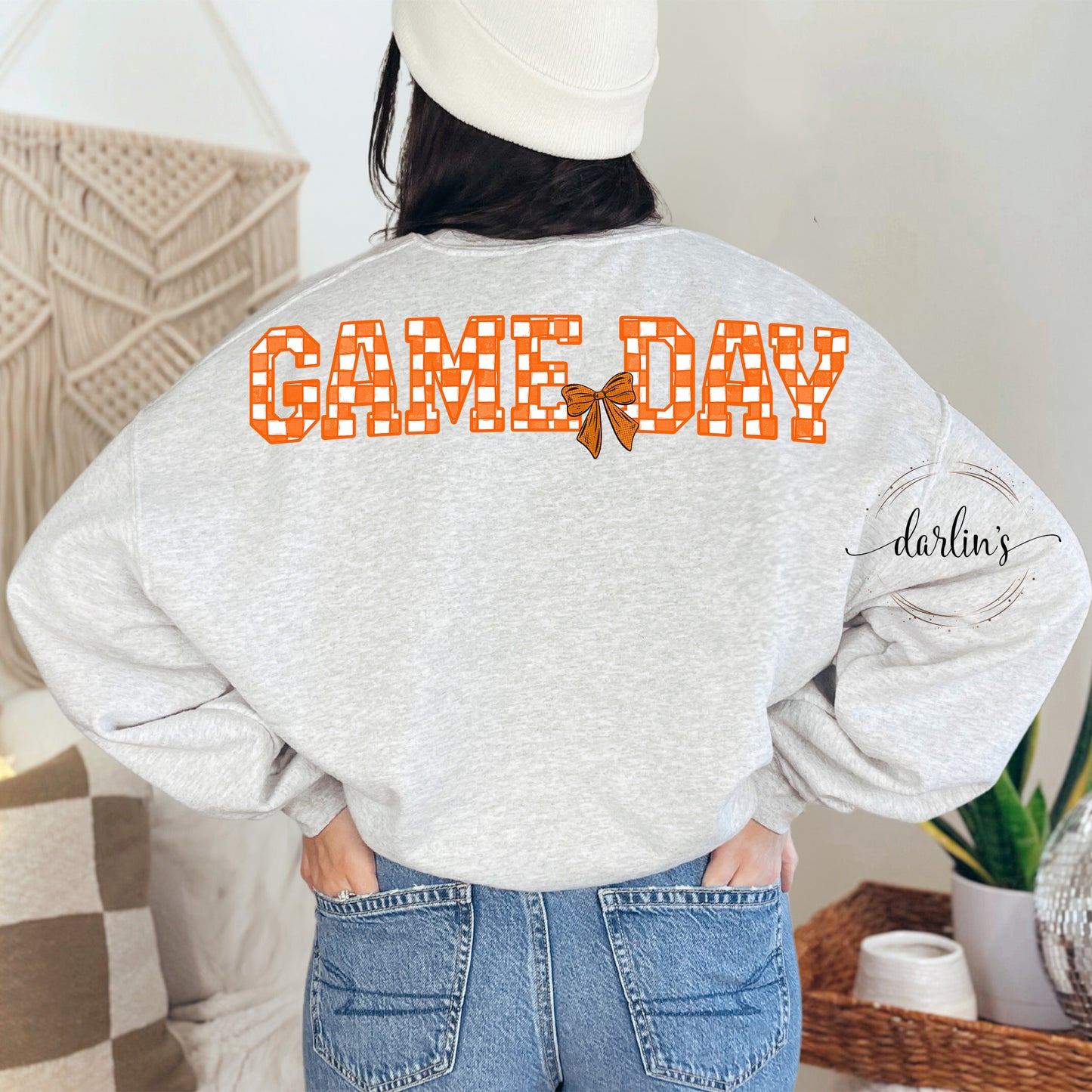 Game Day Basketball Shirt - 16 Color Options (Oversized Back Design Only)