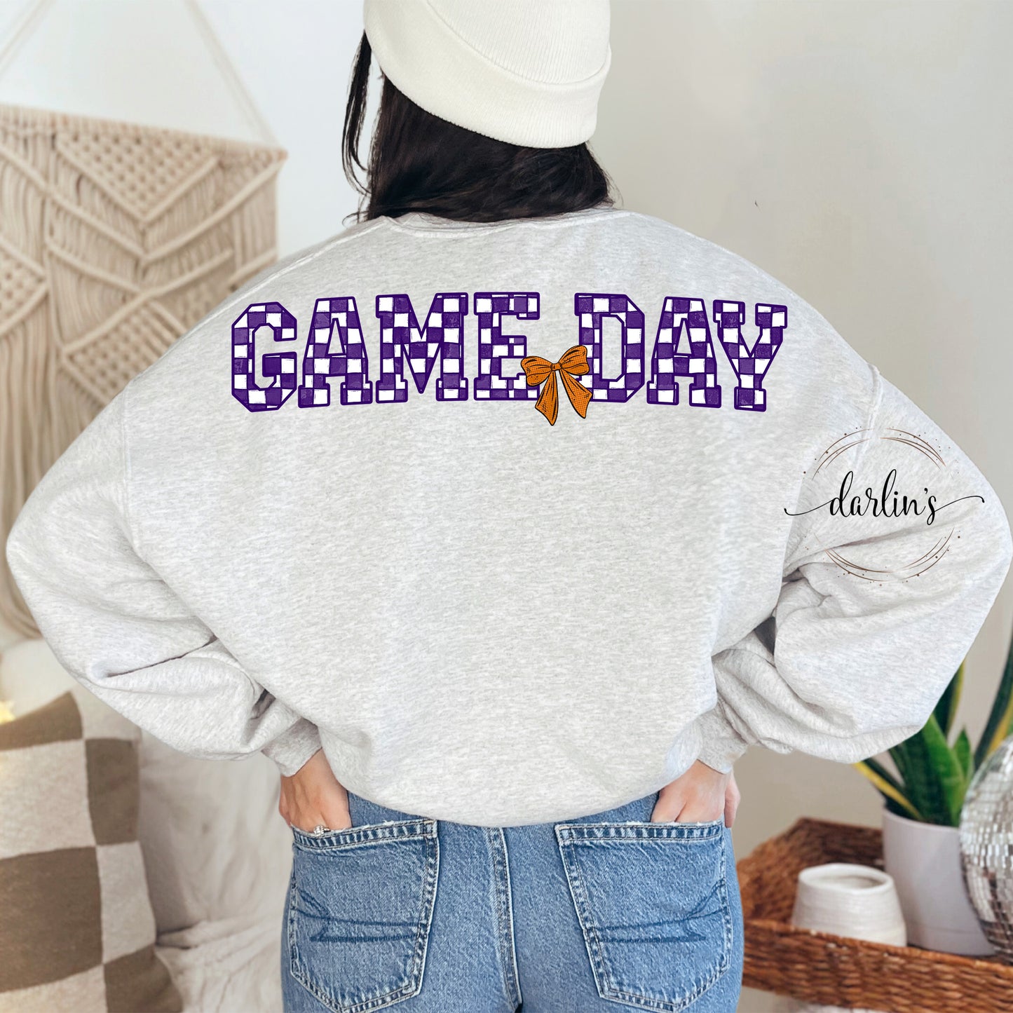 Game Day Basketball Shirt - 16 Color Options (Oversized Back Design Only)