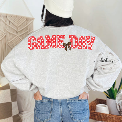 Game Day Football Shirt 16 Color Options (Back with Pocket Design)