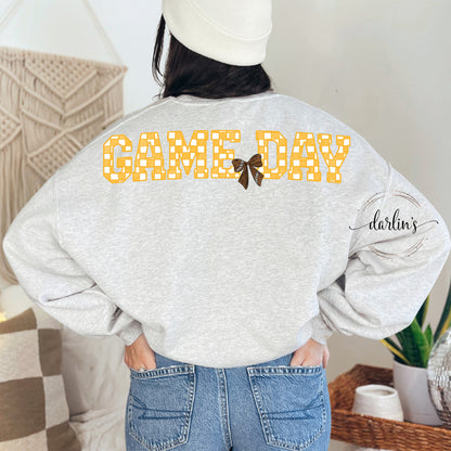 Game Day Football Shirt 16 Color Options (Back with Pocket Design)