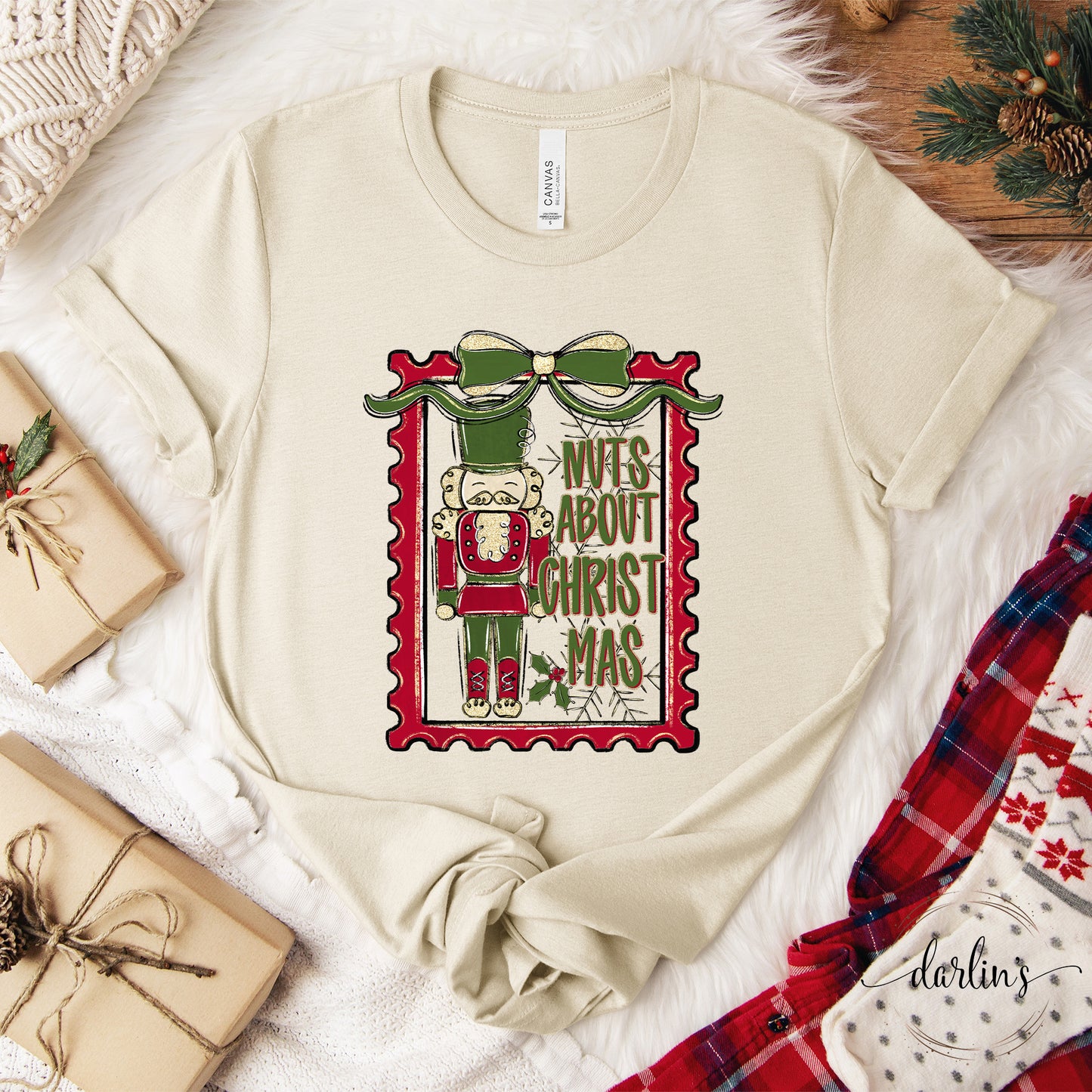 Nuts About Christmas Light Shirt