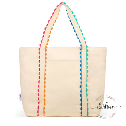 Nantucket Beach Tote Bag - Embroidery Monogrammed