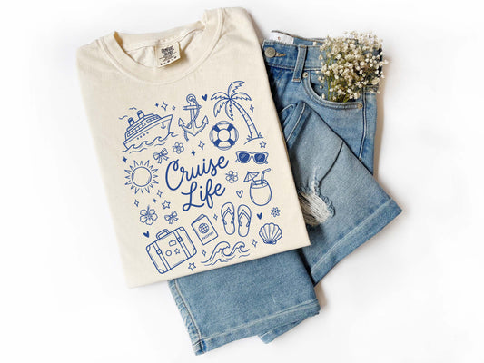 Cruise Life Navy Shirt