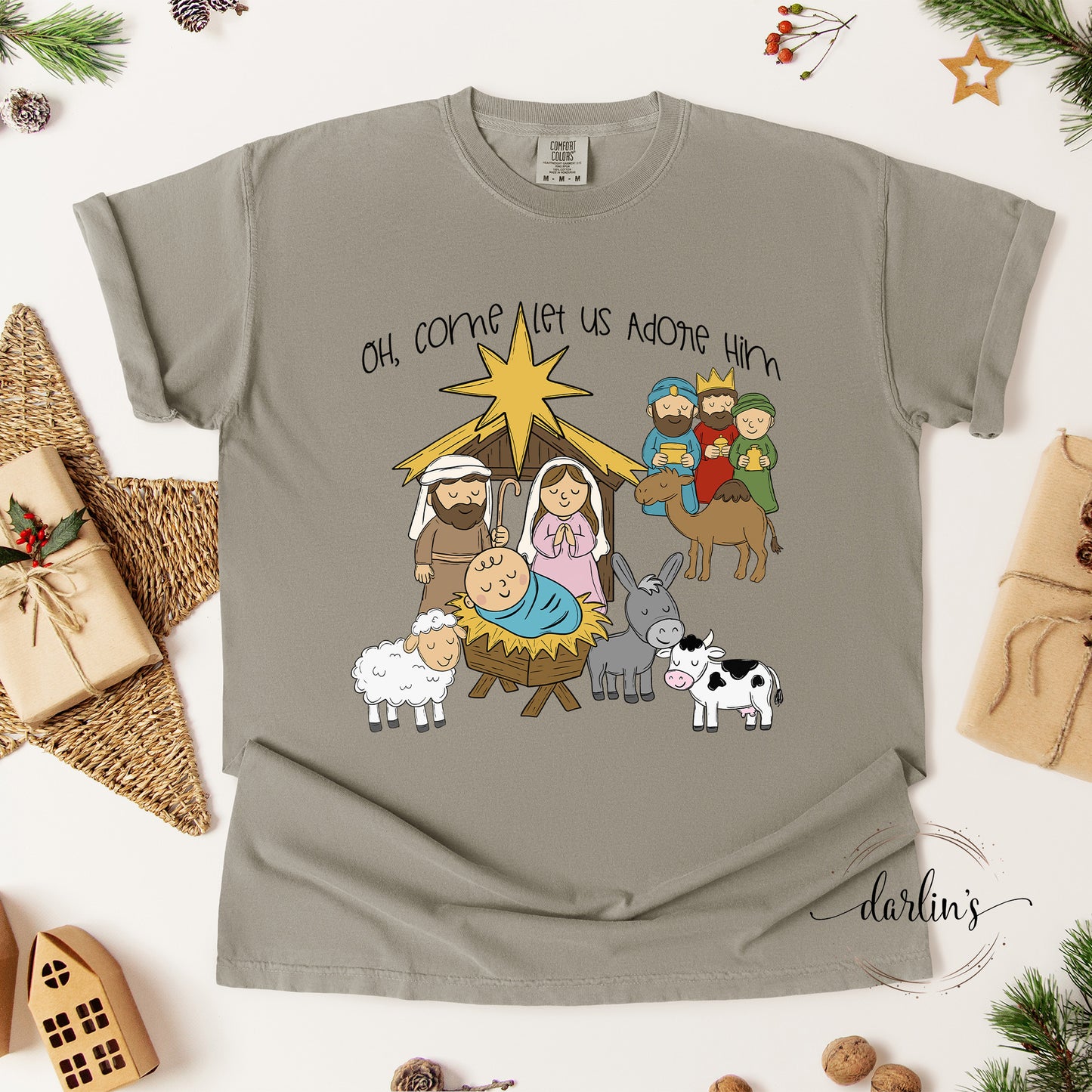 Oh Come Let Us Adore Him Shirt