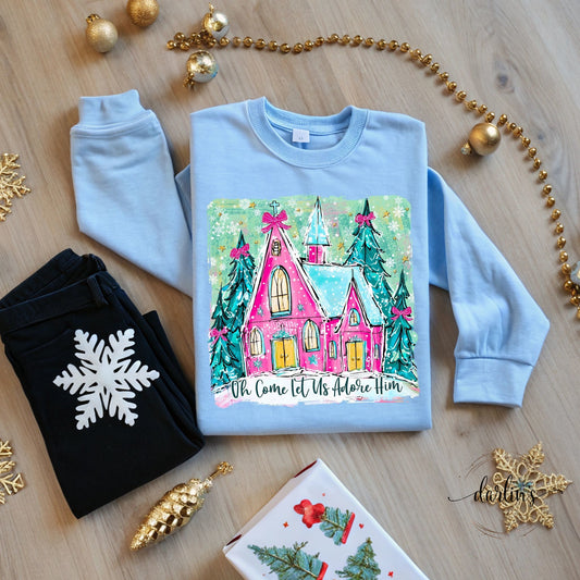 Oh Come Let Us Adore Him Shirt