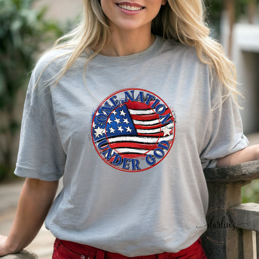 One Nation Under God No Butterfly Shirt