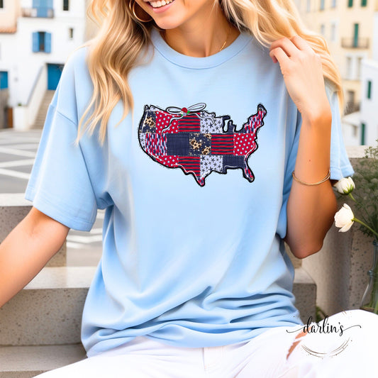 Patchwork USA Shirt