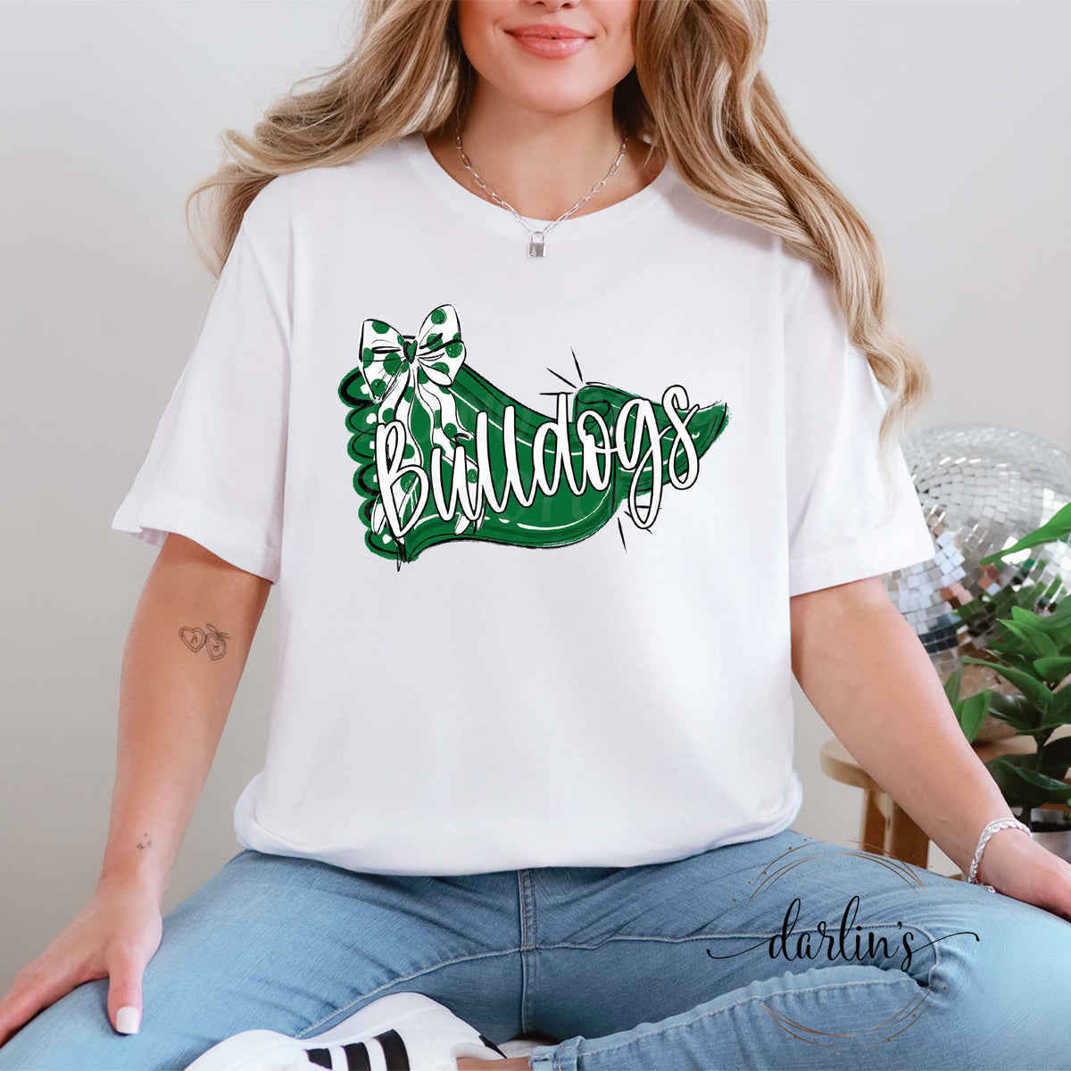 Pennant And Bow Bulldogs Shirt