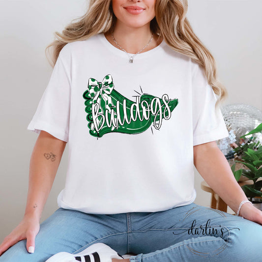 Pennant And Bow Bulldogs Shirt
