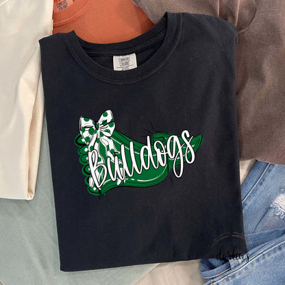 Pennant And Bow Bulldogs Shirt
