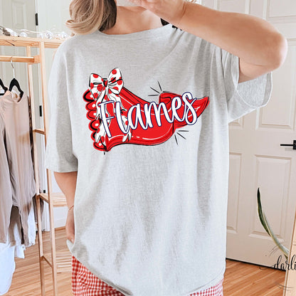 Pennant And Bow Flames Shirt