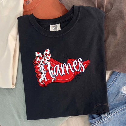 Pennant And Bow Flames Shirt