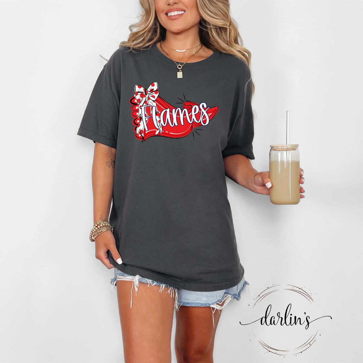 Pennant And Bow Flames Shirt