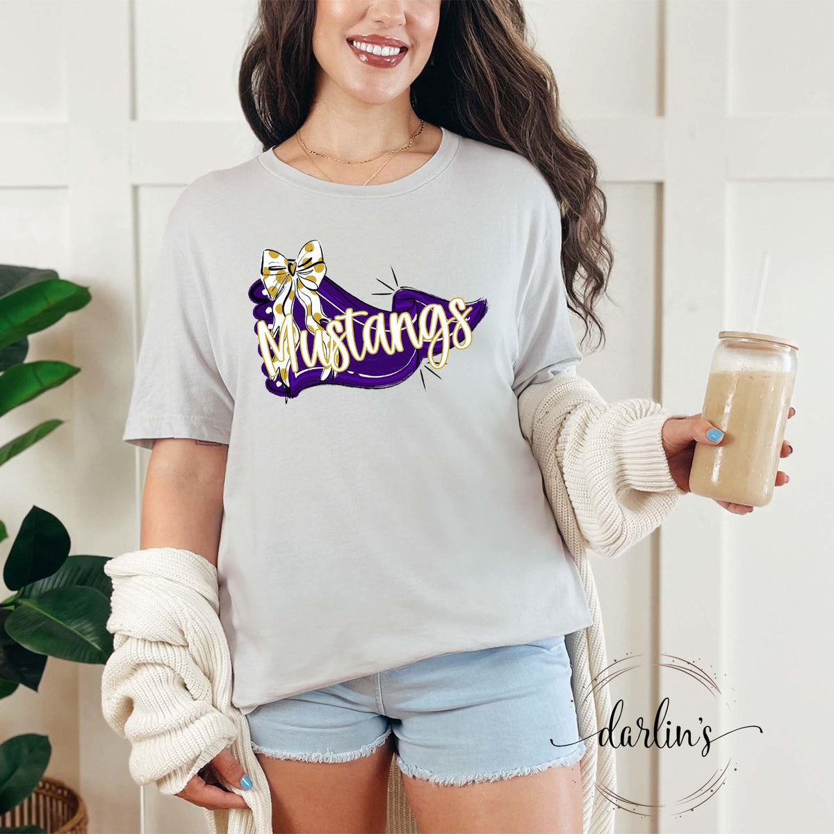 Pennant And Bow Mustangs Shirt
