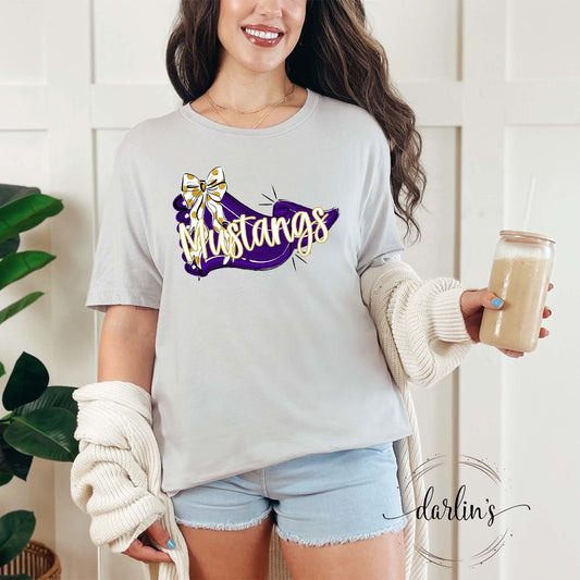 Pennant And Bow Mustangs Shirt
