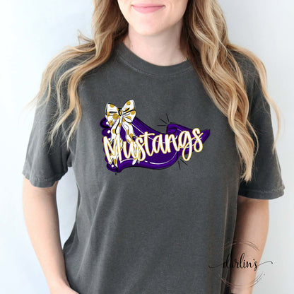 Pennant And Bow Mustangs Shirt
